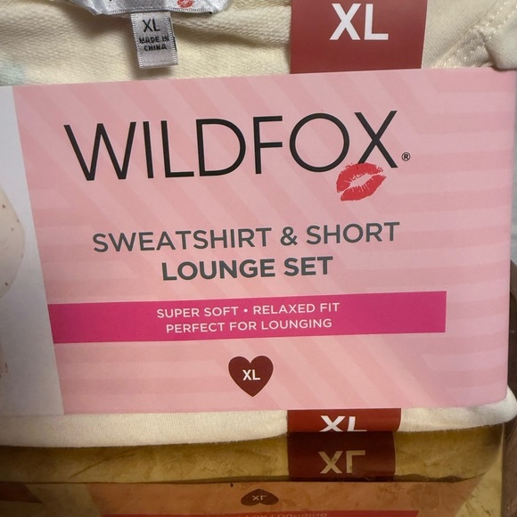 Wildfox Cream Pajama Set Cozy Intimates Sleepwear - Picture 3 of 4